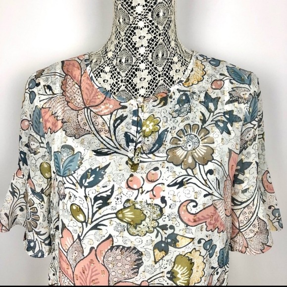 Loft shimmer dress flounce hem - Picture 15 of 15